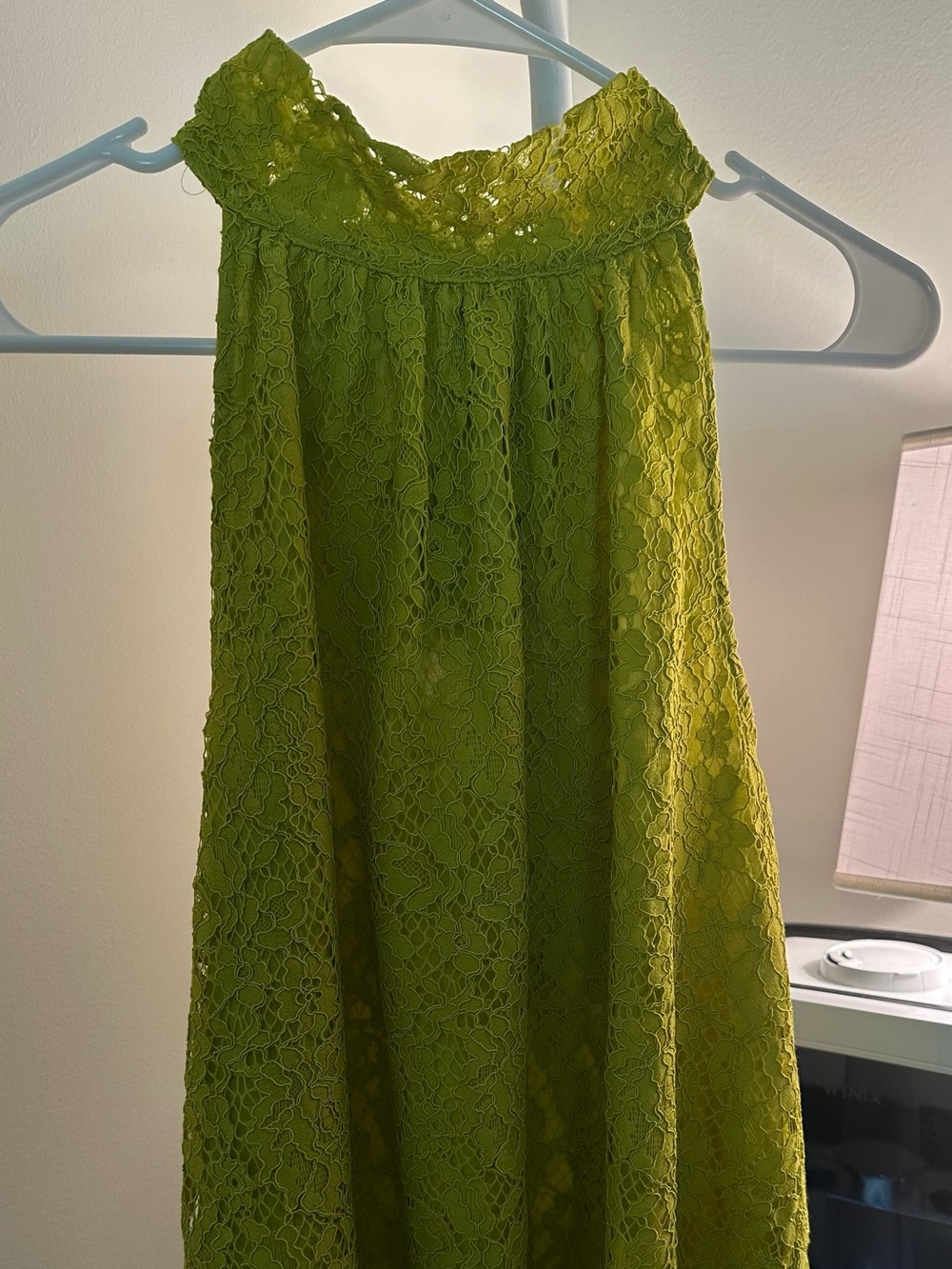 J. Crew Lime Green Lace top